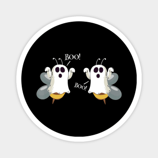 Ghost Bees Saying Boo Funny Halloween Costume Magnet